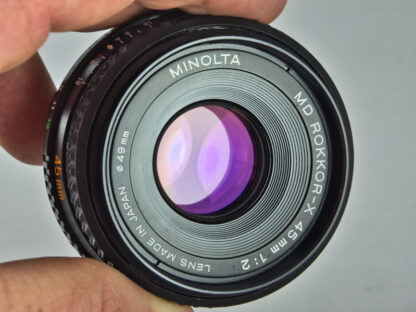 Minolta MD Rokkor-X 45mm f/2.0  käytetty