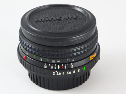 Minolta MD Rokkor-X 45mm f/2.0  käytetty