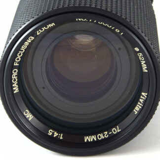 Vivitar 70-210mm f/4.5 MC Macro Focusing Zoom (Pentax K-A)  käytetty